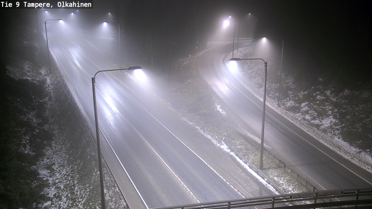 Weather Camera Image Väg 9 Tammerfors, Olkahinen, Tampere, Pirkanmaa