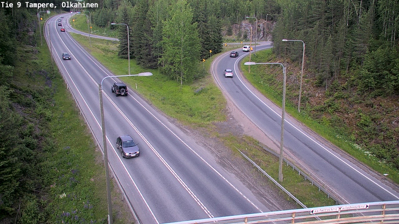 Weather Camera Image Väg 9 Tammerfors, Olkahinen, Tampere, Pirkanmaa