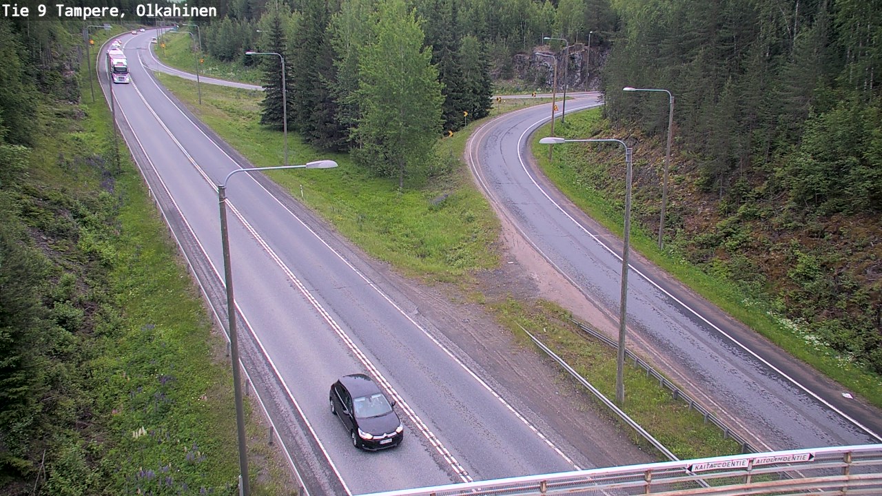 Weather Camera Image Väg 9 Tammerfors, Olkahinen, Tampere, Pirkanmaa