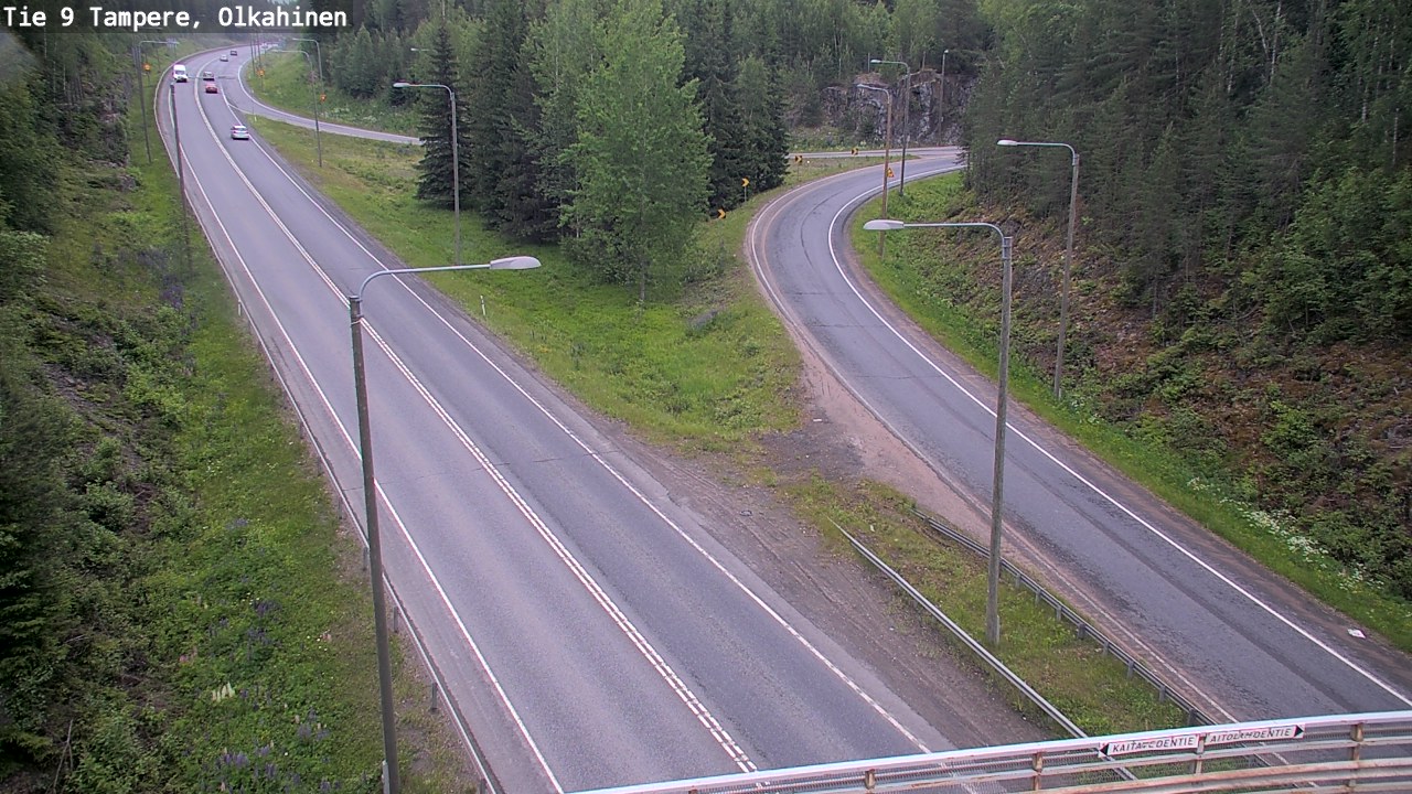Weather Camera Image Väg 9 Tammerfors, Olkahinen, Tampere, Pirkanmaa
