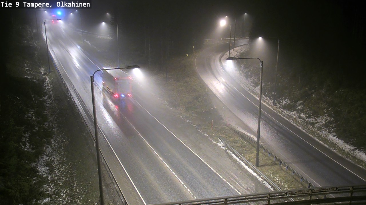 Weather Camera Image Väg 9 Tammerfors, Olkahinen, Tampere, Pirkanmaa