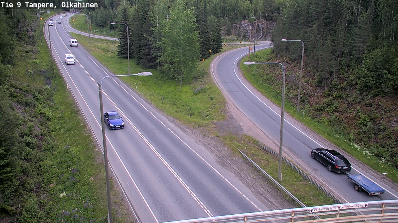 Weather Camera Image Väg 9 Tammerfors, Olkahinen, Tampere, Pirkanmaa