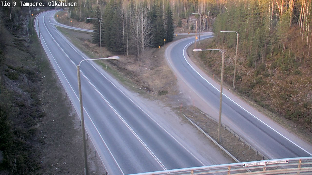 Weather Camera Image Road 9 Tampere, Olkahinen, Tampere, Pirkanmaa