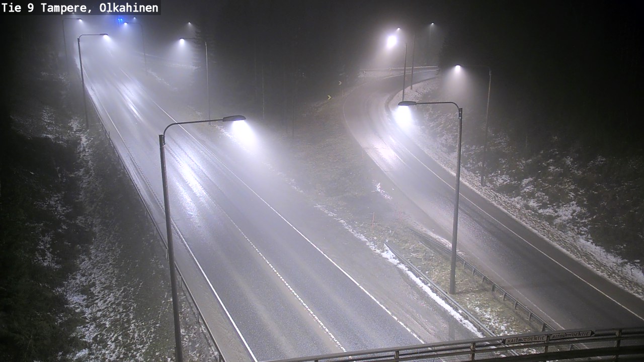 Weather Camera Image Väg 9 Tammerfors, Olkahinen, Tampere, Pirkanmaa