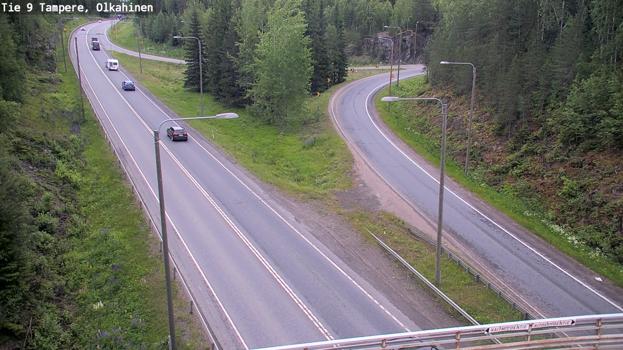 Weather Camera Image Väg 9 Tammerfors, Olkahinen, Tampere, Pirkanmaa