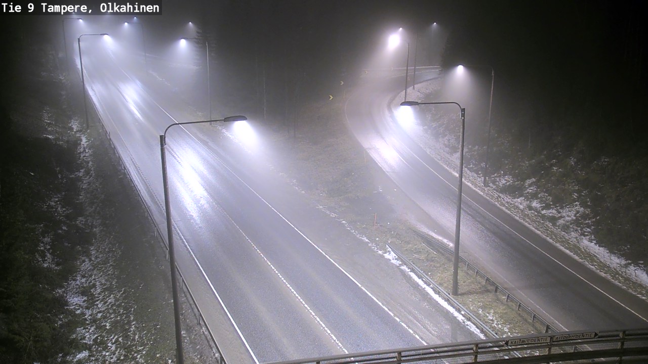 Weather Camera Image Väg 9 Tammerfors, Olkahinen, Tampere, Pirkanmaa
