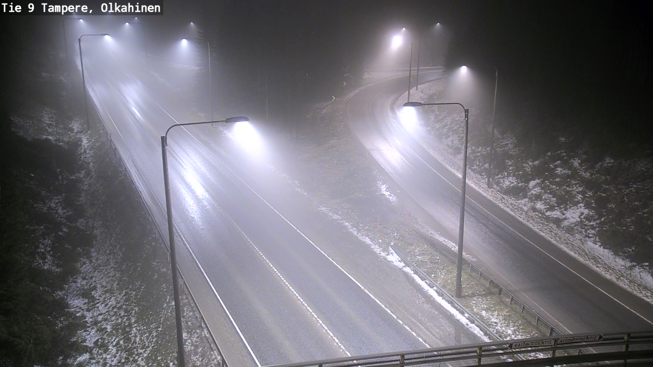 Weather Camera Image Väg 9 Tammerfors, Olkahinen, Tampere, Pirkanmaa