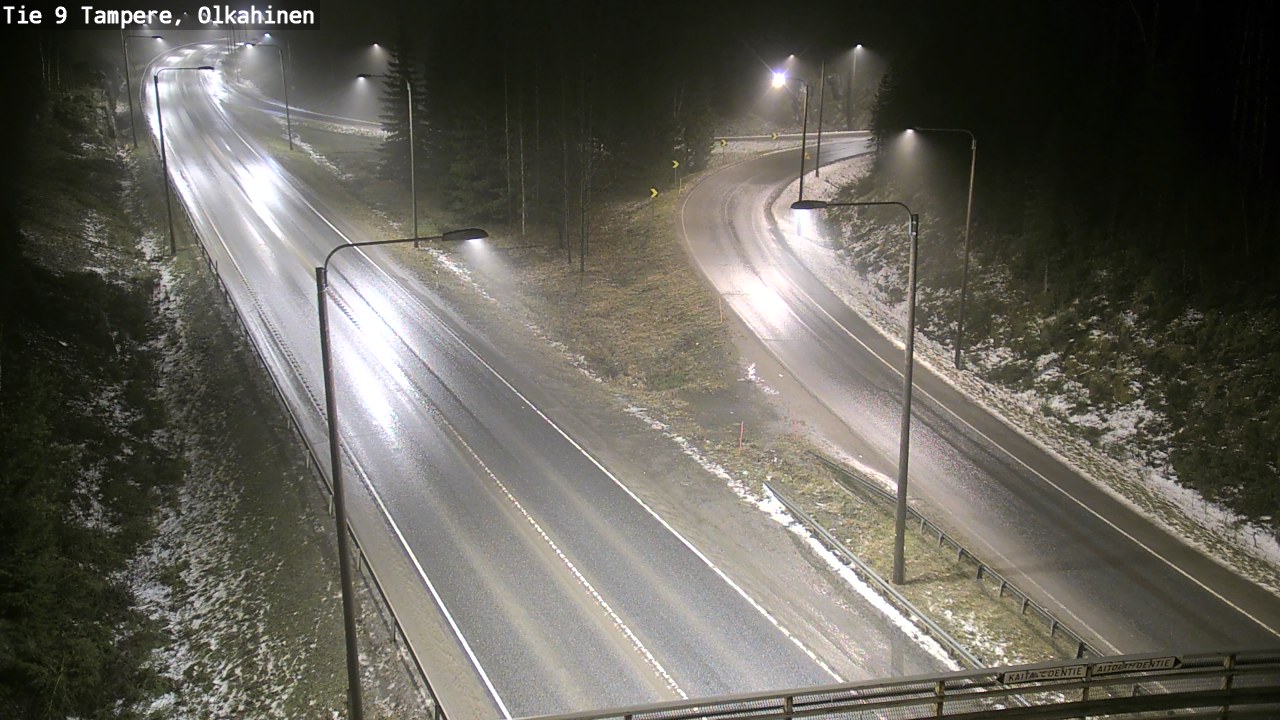 Weather Camera Image Väg 9 Tammerfors, Olkahinen, Tampere, Pirkanmaa