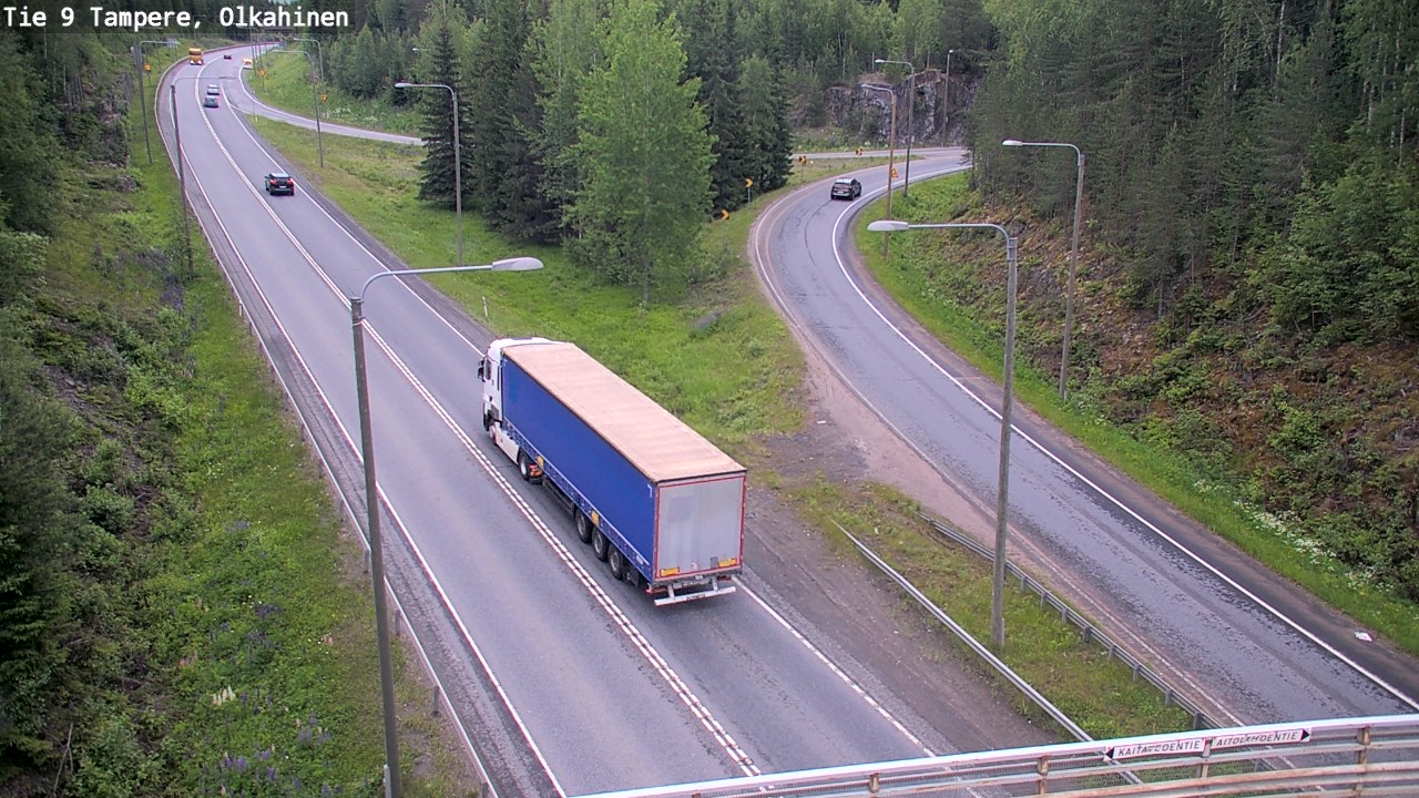 Weather Camera Image Väg 9 Tammerfors, Olkahinen, Tampere, Pirkanmaa