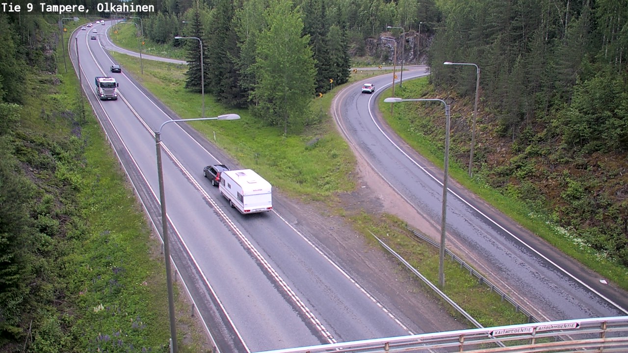 Weather Camera Image Väg 9 Tammerfors, Olkahinen, Tampere, Pirkanmaa