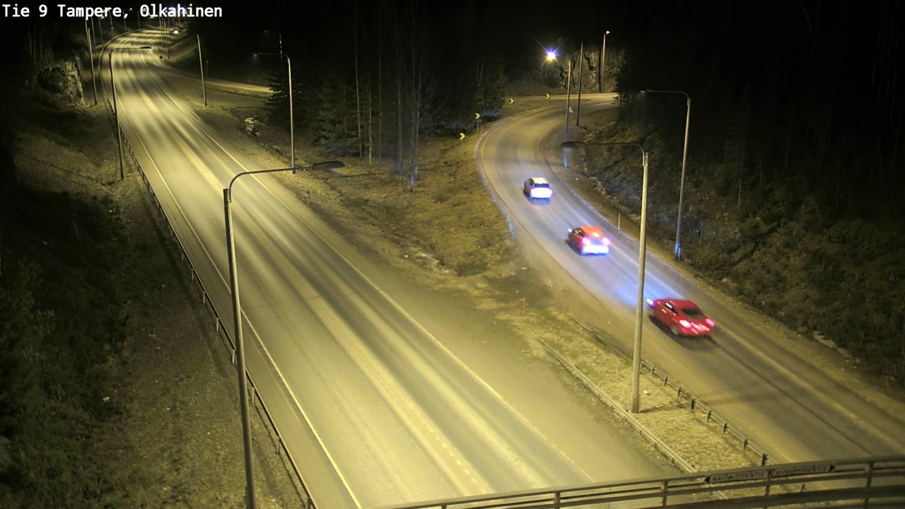 Weather Camera Image Väg 9 Tammerfors, Olkahinen, Tampere, Pirkanmaa