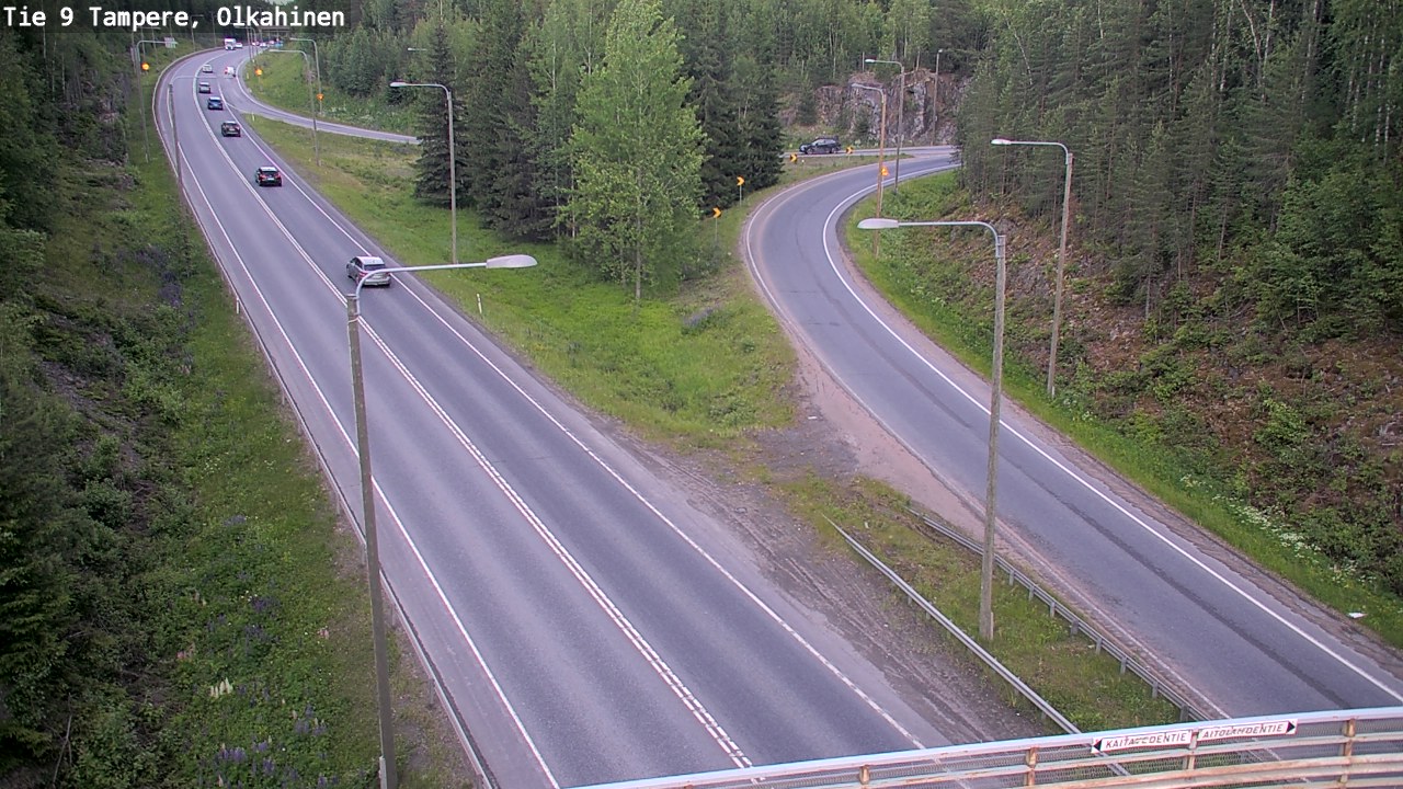 Weather Camera Image Väg 9 Tammerfors, Olkahinen, Tampere, Pirkanmaa