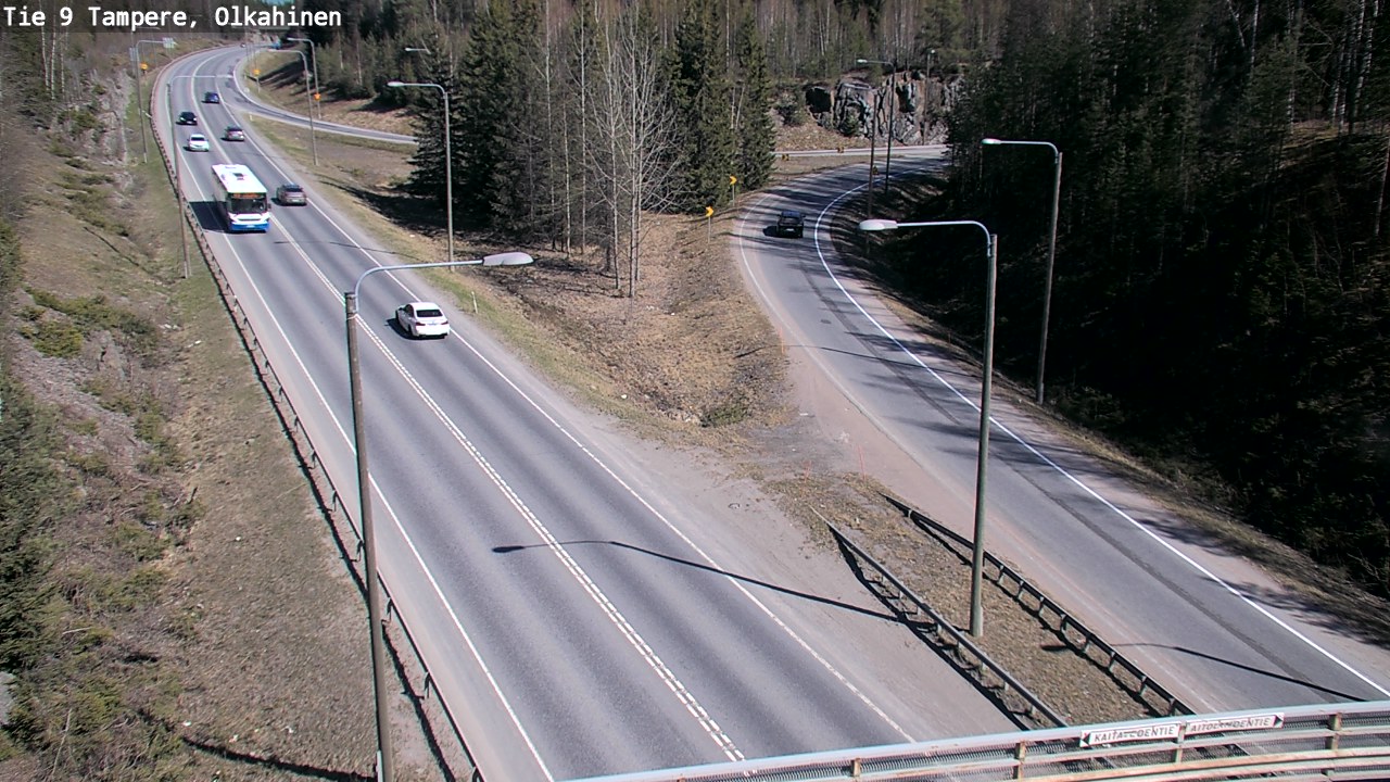 Weather Camera Image Road 9 Tampere, Olkahinen, Tampere, Pirkanmaa