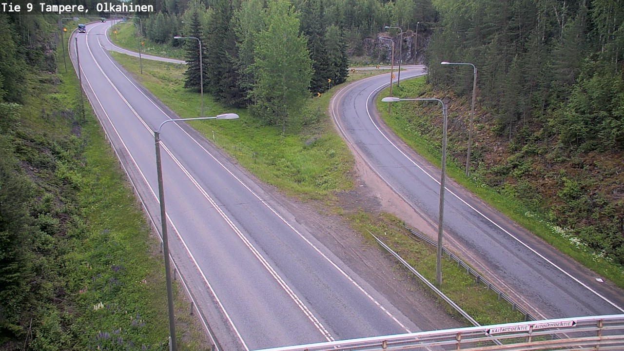 Weather Camera Image Väg 9 Tammerfors, Olkahinen, Tampere, Pirkanmaa
