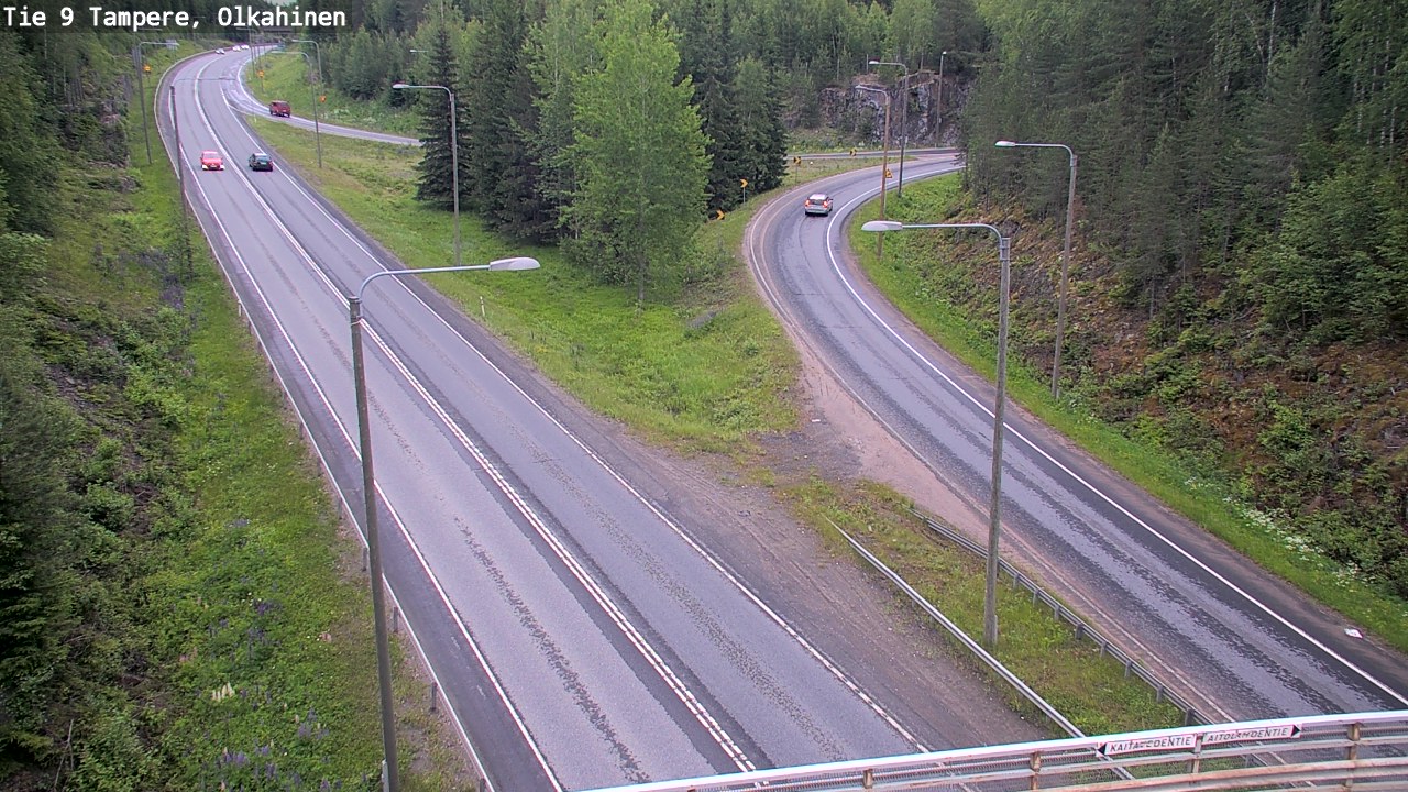 Weather Camera Image Väg 9 Tammerfors, Olkahinen, Tampere, Pirkanmaa