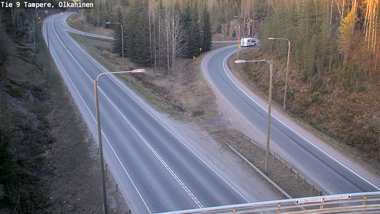 Weather Camera Image Road 9 Tampere, Olkahinen, Tampere, Pirkanmaa