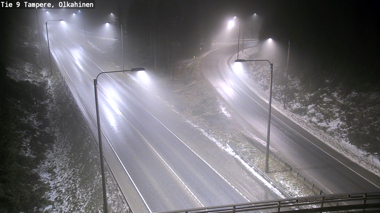 Weather Camera Image Väg 9 Tammerfors, Olkahinen, Tampere, Pirkanmaa