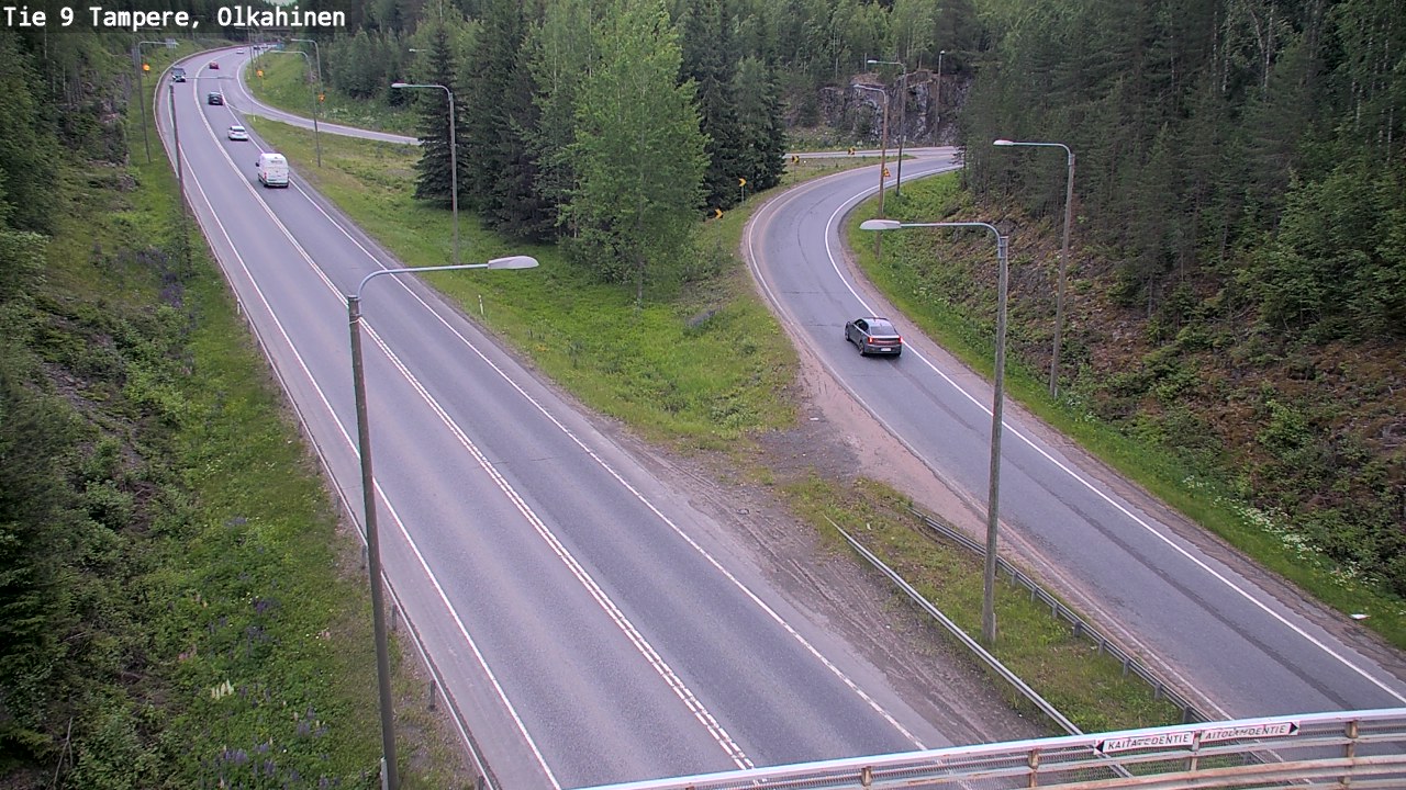 Weather Camera Image Väg 9 Tammerfors, Olkahinen, Tampere, Pirkanmaa