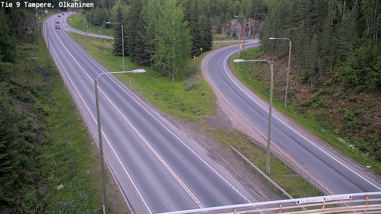 Weather Camera Image Väg 9 Tammerfors, Olkahinen, Tampere, Pirkanmaa