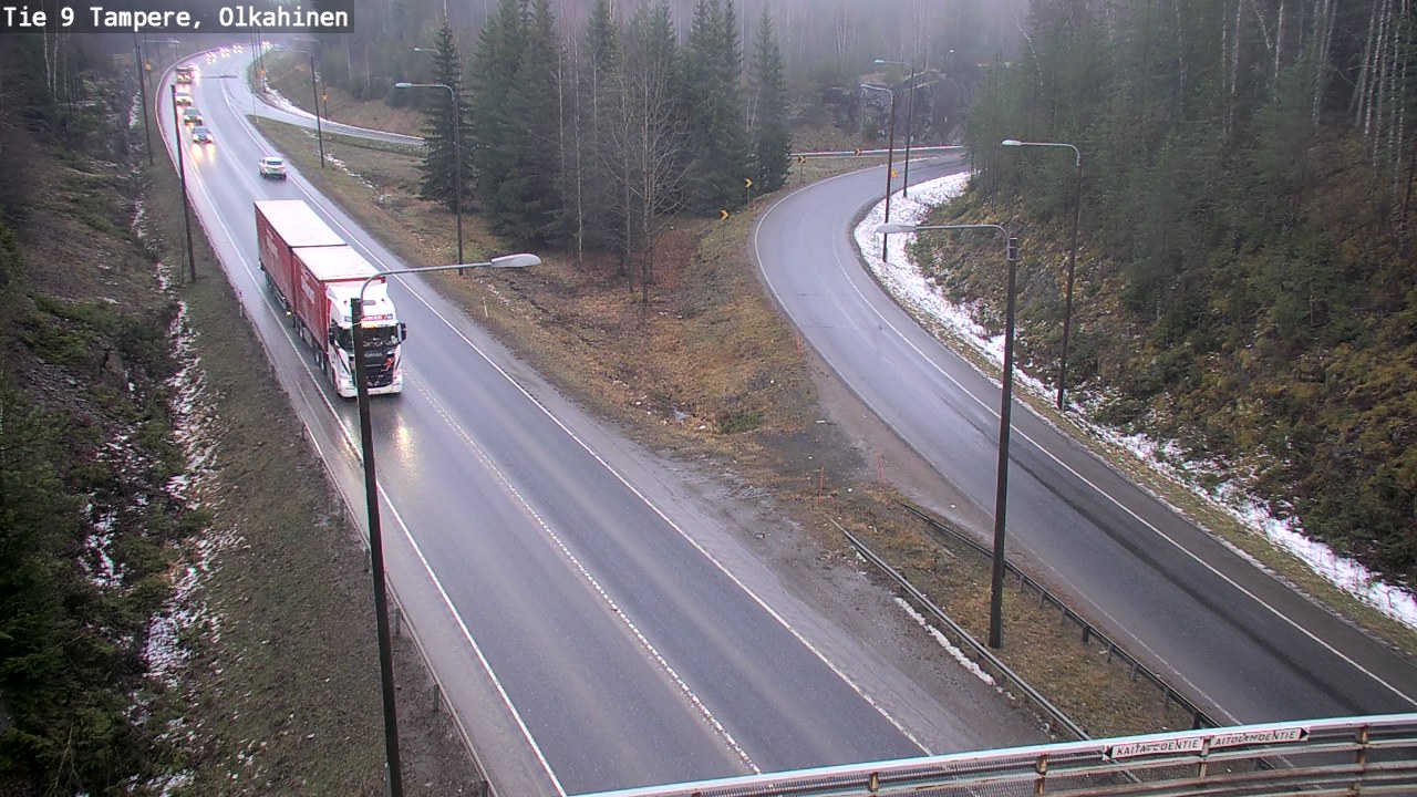 Weather Camera Image Road 9 Tampere, Olkahinen, Tampere, Pirkanmaa
