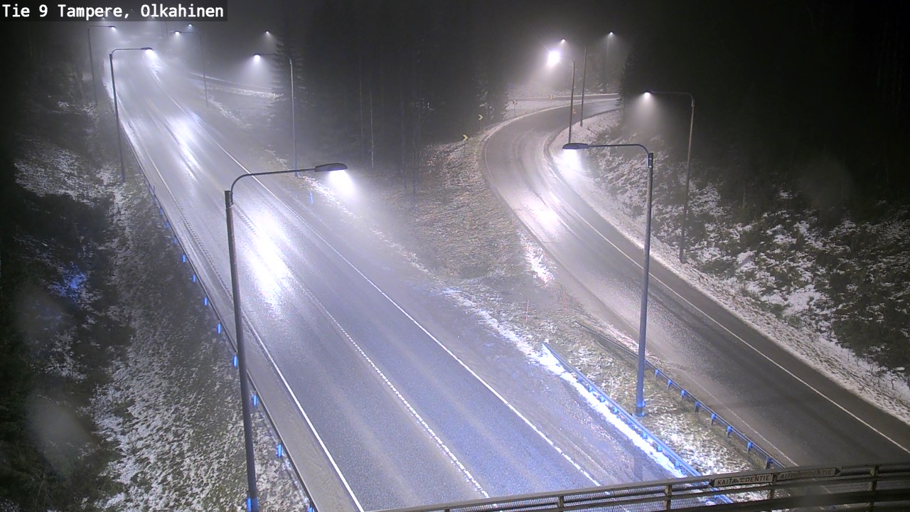 Weather Camera Image Väg 9 Tammerfors, Olkahinen, Tampere, Pirkanmaa