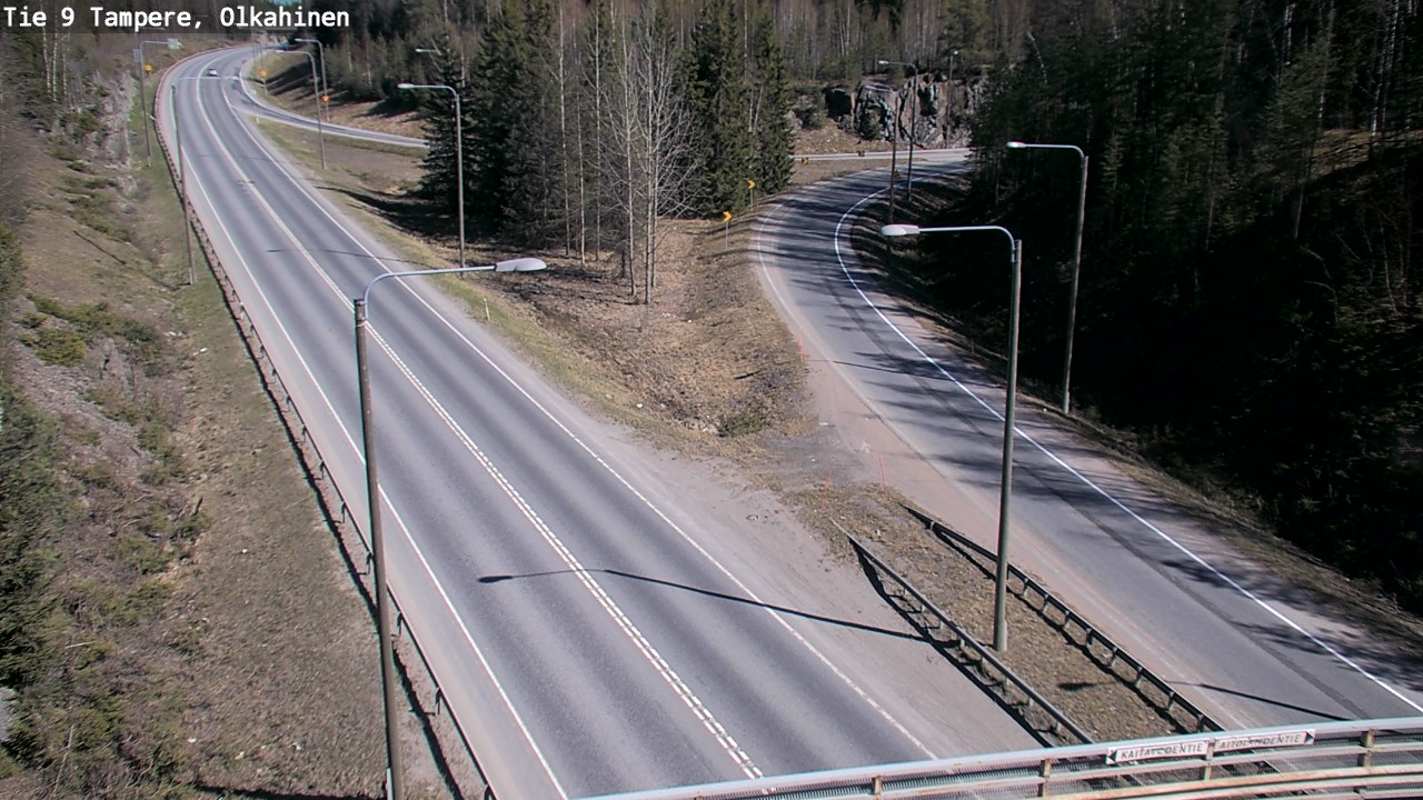 Weather Camera Image Road 9 Tampere, Olkahinen, Tampere, Pirkanmaa