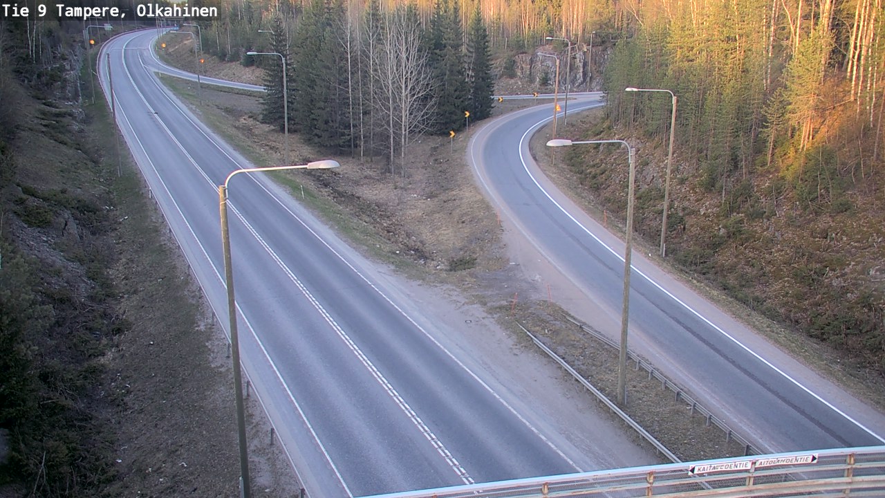 Weather Camera Image Väg 9 Tammerfors, Olkahinen, Tampere, Pirkanmaa