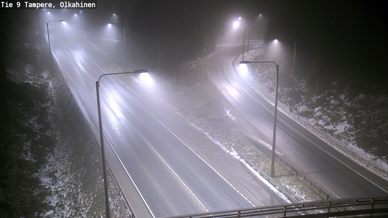 Weather Camera Image Väg 9 Tammerfors, Olkahinen, Tampere, Pirkanmaa