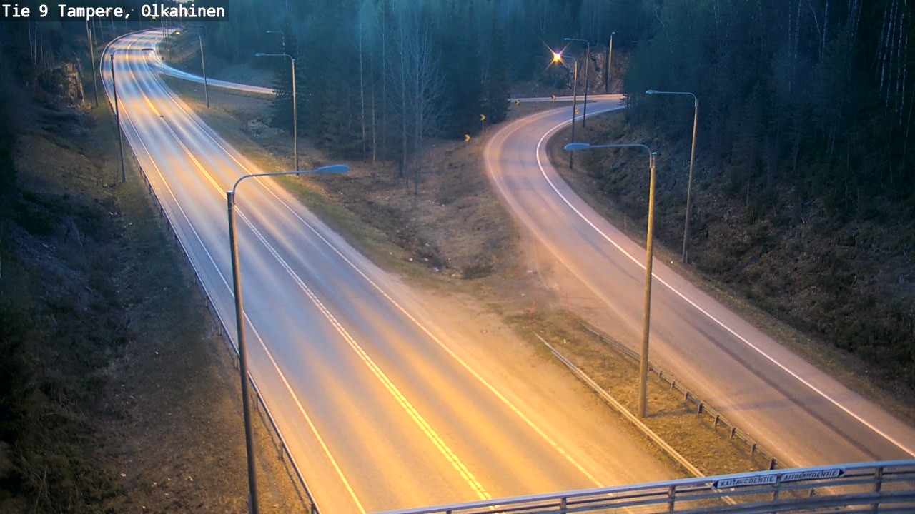 Weather Camera Image Väg 9 Tammerfors, Olkahinen, Tampere, Pirkanmaa