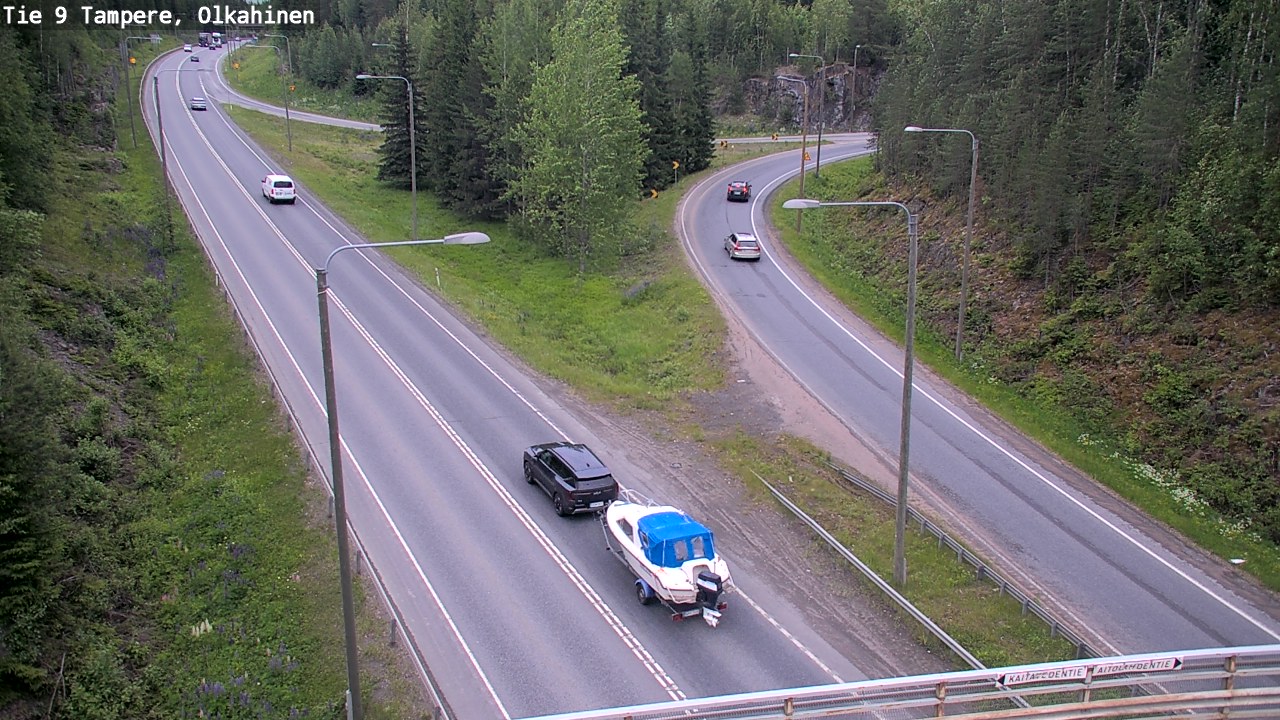 Weather Camera Image Väg 9 Tammerfors, Olkahinen, Tampere, Pirkanmaa