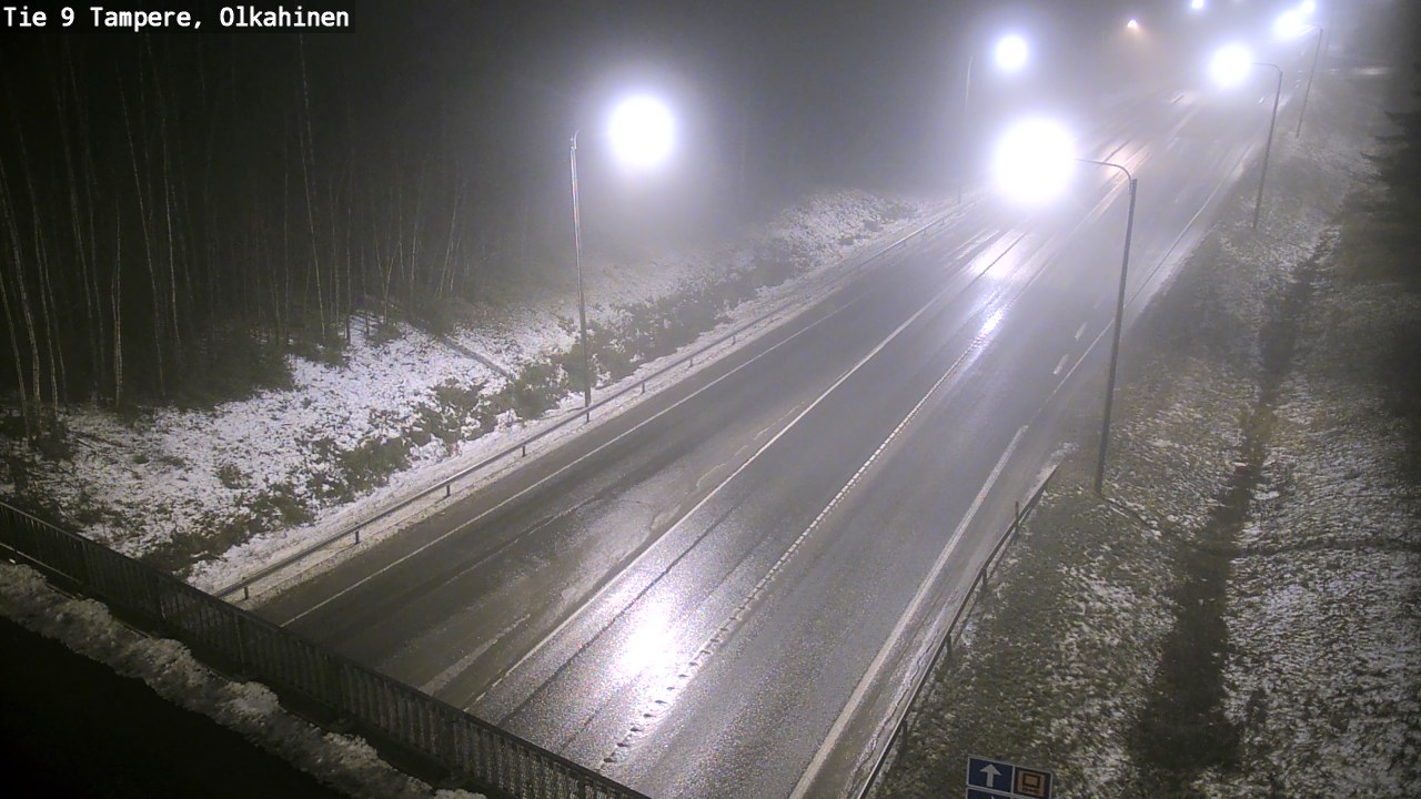 Weather Camera Image Väg 9 Tammerfors, Olkahinen, Tampere, Pirkanmaa