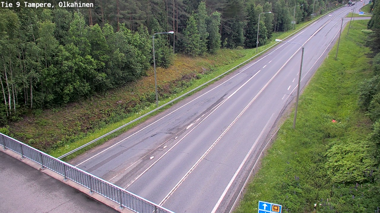 Weather Camera Image Road 9 Tampere, Olkahinen, Tampere, Pirkanmaa