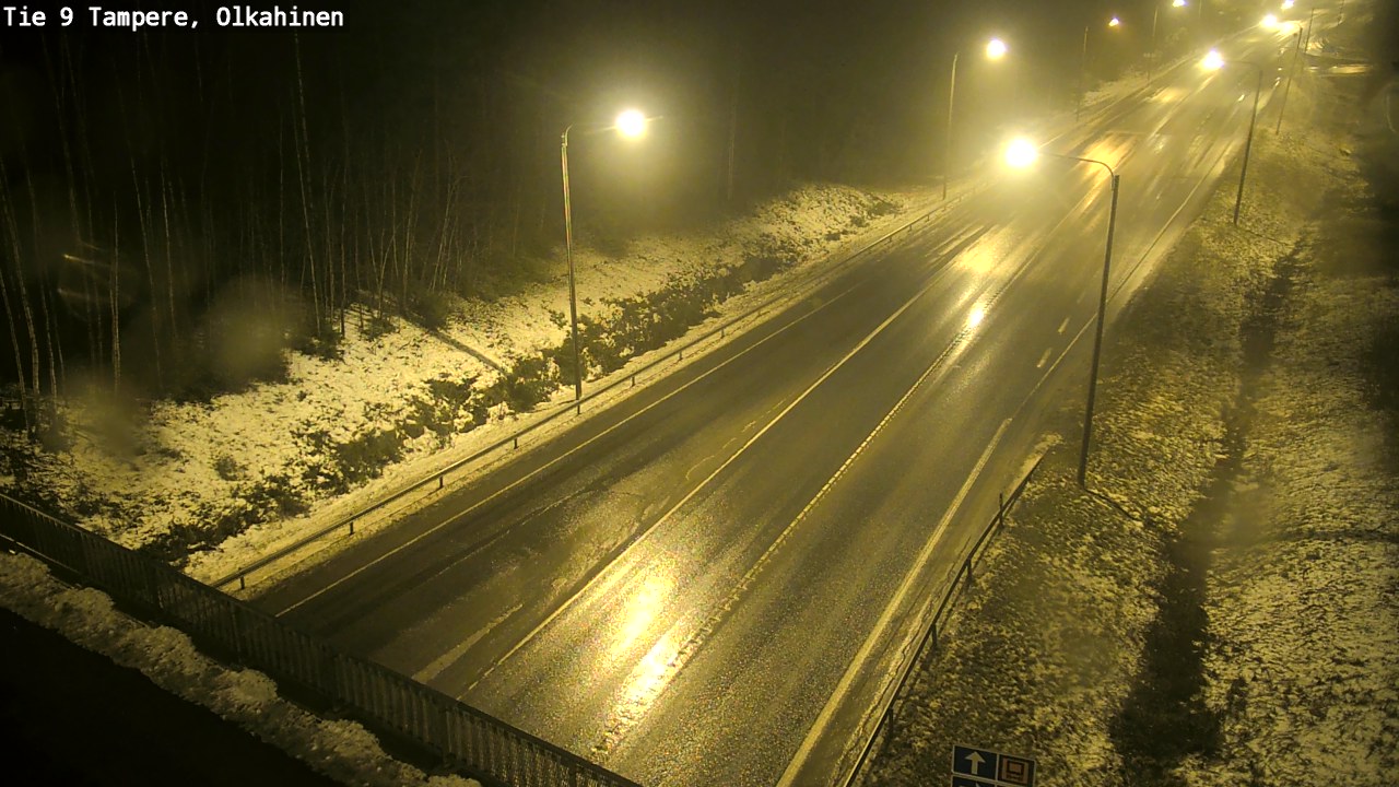 Weather Camera Image Väg 9 Tammerfors, Olkahinen, Tampere, Pirkanmaa