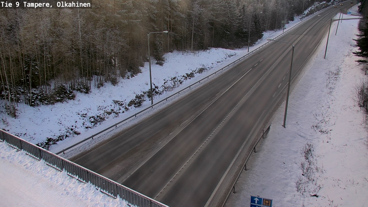 Weather Camera Image Väg 9 Tammerfors, Olkahinen, Tampere, Pirkanmaa