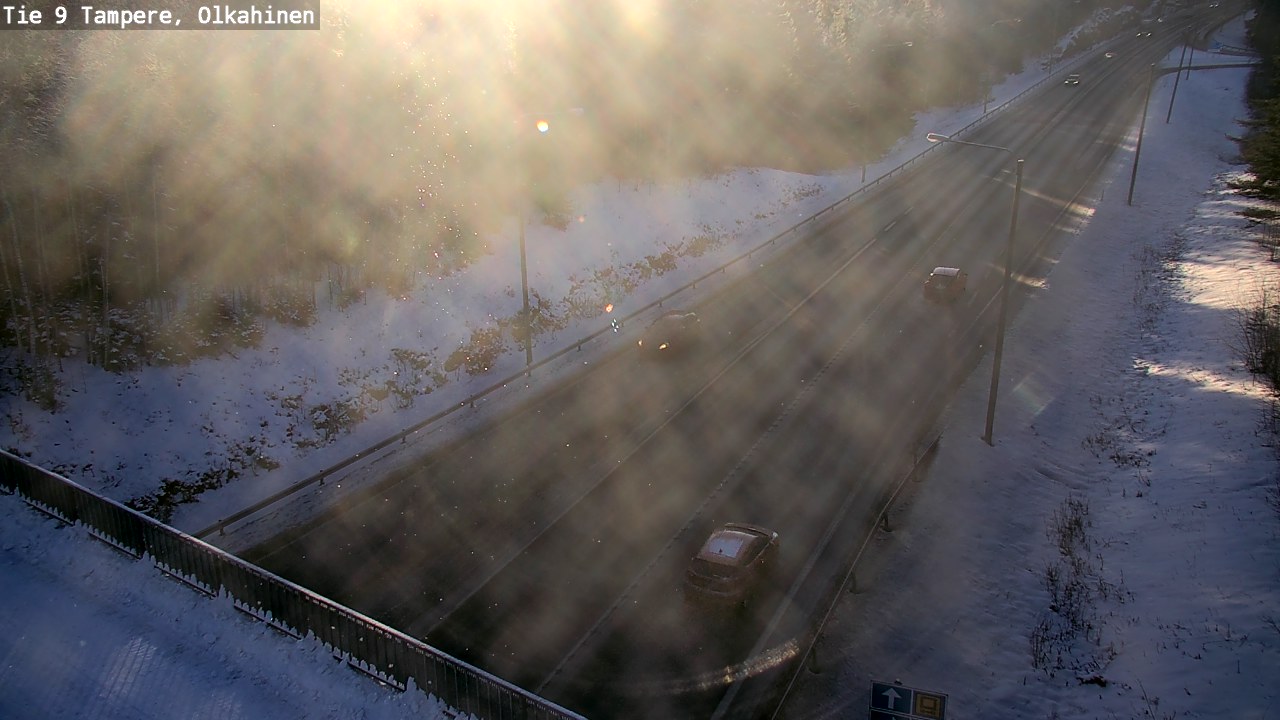 Weather Camera Image Väg 9 Tammerfors, Olkahinen, Tampere, Pirkanmaa