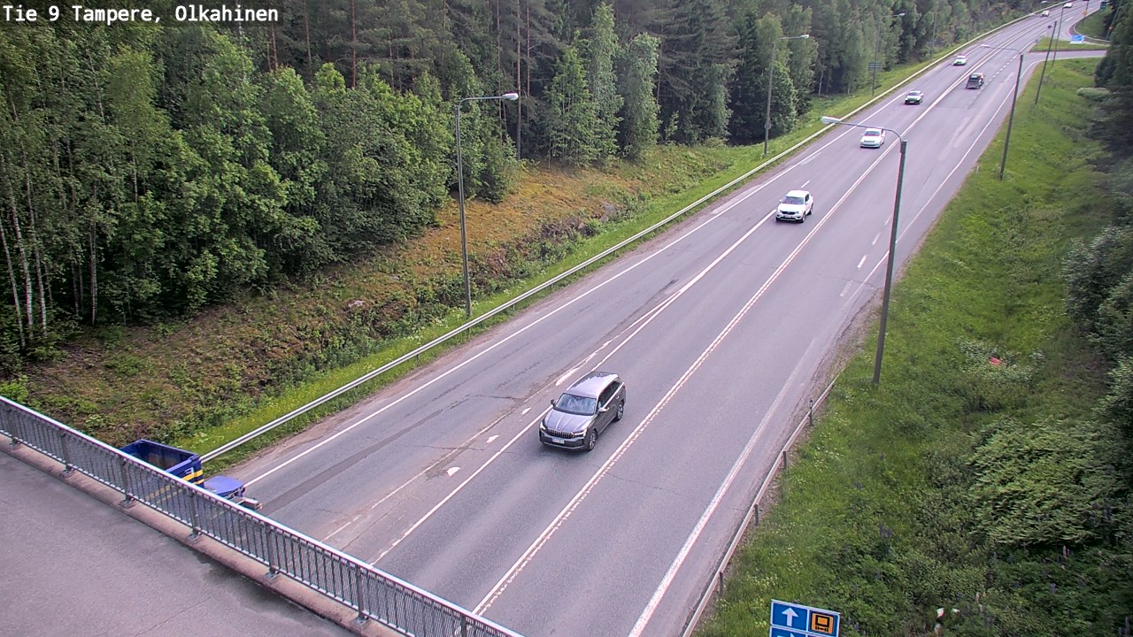 Weather Camera Image Väg 9 Tammerfors, Olkahinen, Tampere, Pirkanmaa