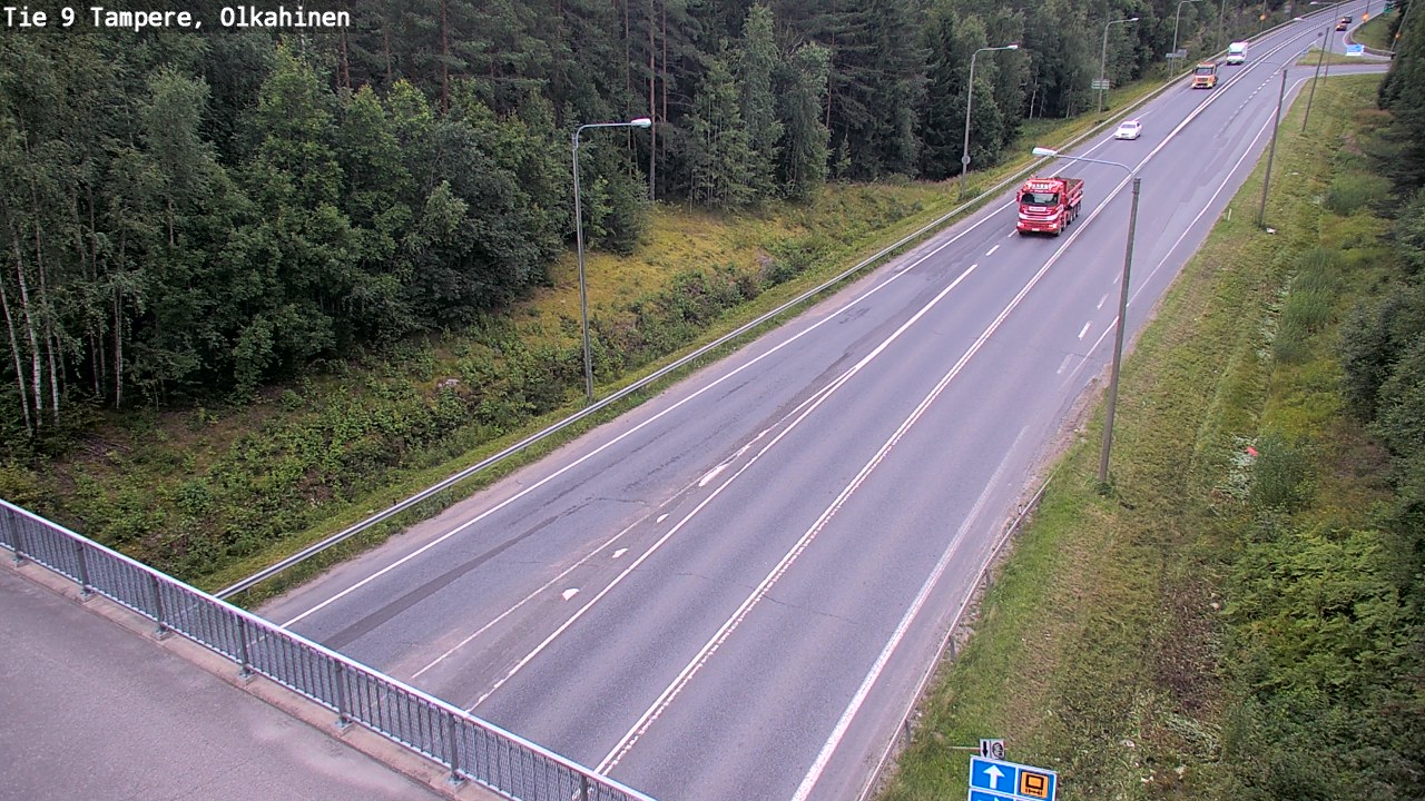 Weather Camera Image Road 9 Tampere, Olkahinen, Tampere, Pirkanmaa
