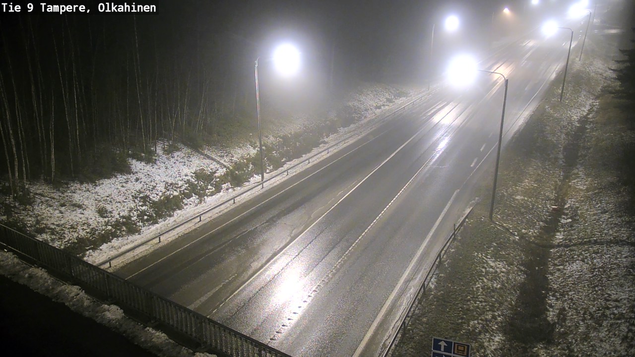 Weather Camera Image Väg 9 Tammerfors, Olkahinen, Tampere, Pirkanmaa