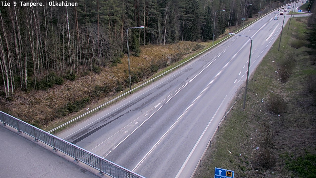 Weather Camera Image Väg 9 Tammerfors, Olkahinen, Tampere, Pirkanmaa