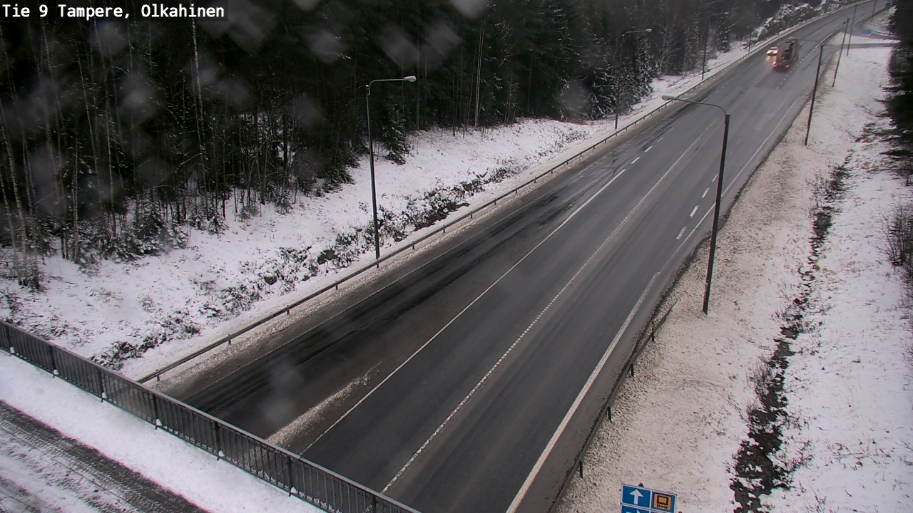 Weather Camera Image Väg 9 Tammerfors, Olkahinen, Tampere, Pirkanmaa