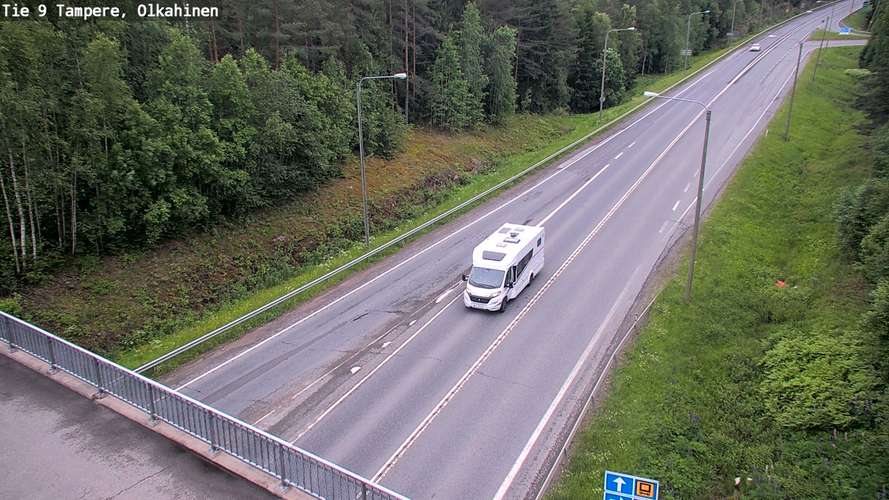 Weather Camera Image Road 9 Tampere, Olkahinen, Tampere, Pirkanmaa