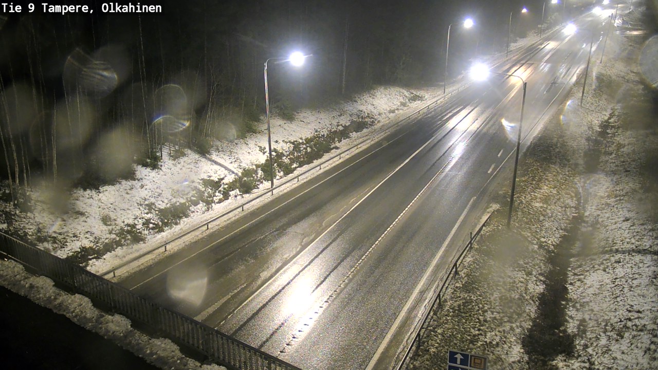 Weather Camera Image Väg 9 Tammerfors, Olkahinen, Tampere, Pirkanmaa