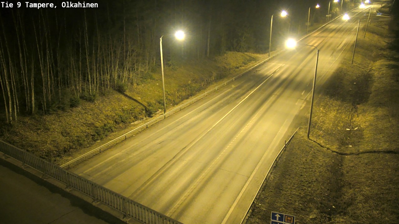 Weather Camera Image Väg 9 Tammerfors, Olkahinen, Tampere, Pirkanmaa