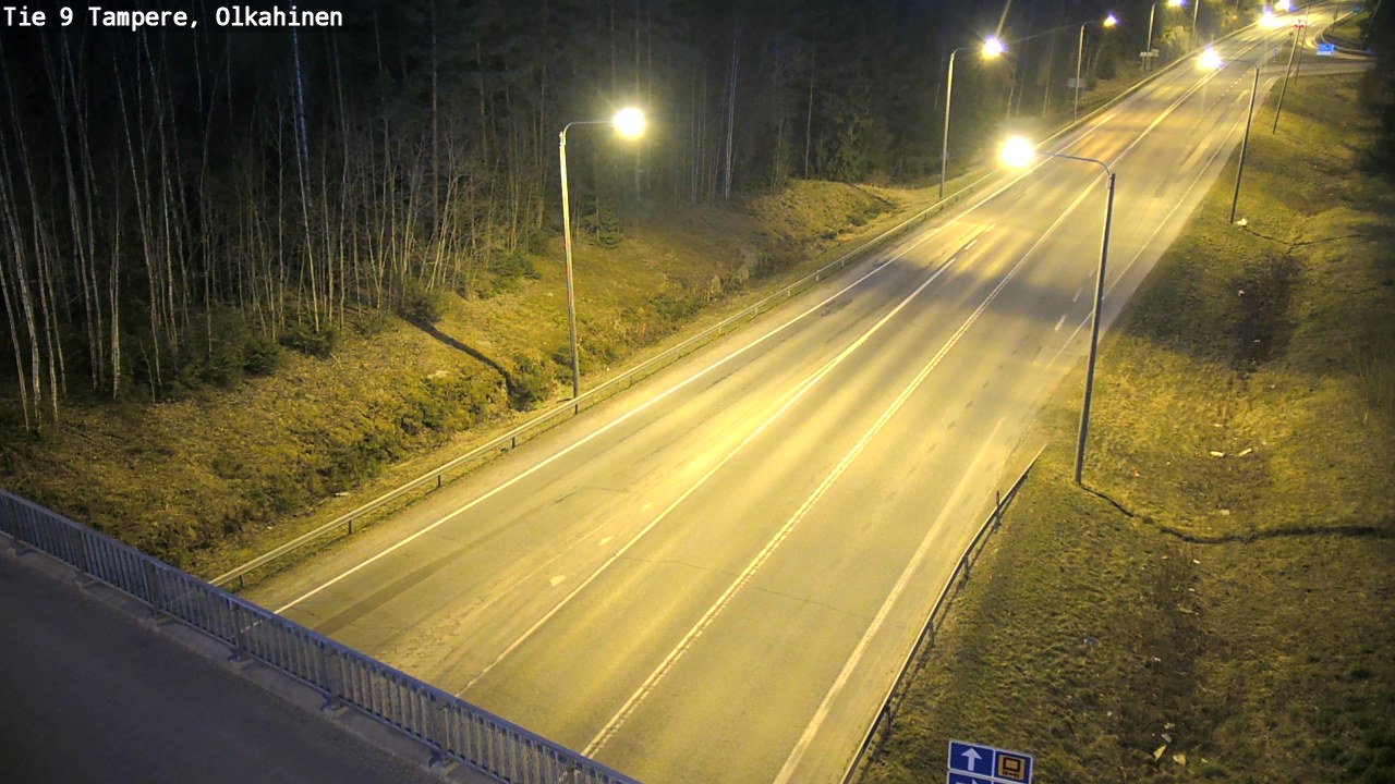 Weather Camera Image Road 9 Tampere, Olkahinen, Tampere, Pirkanmaa