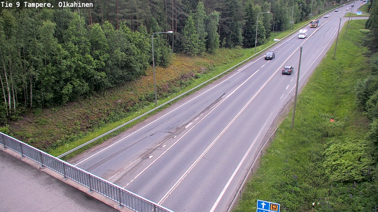 Weather Camera Image Road 9 Tampere, Olkahinen, Tampere, Pirkanmaa