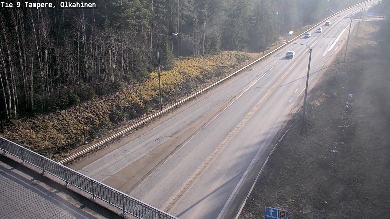 Weather Camera Image Road 9 Tampere, Olkahinen, Tampere, Pirkanmaa