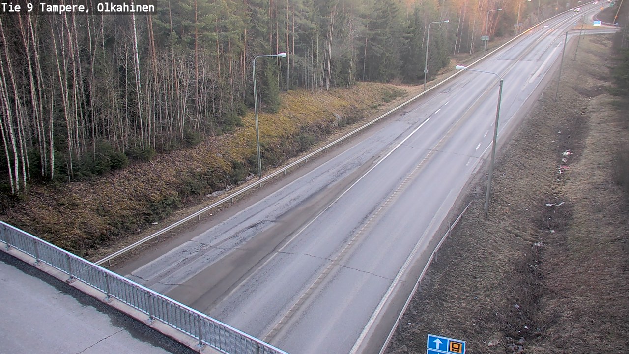 Weather Camera Image Road 9 Tampere, Olkahinen, Tampere, Pirkanmaa