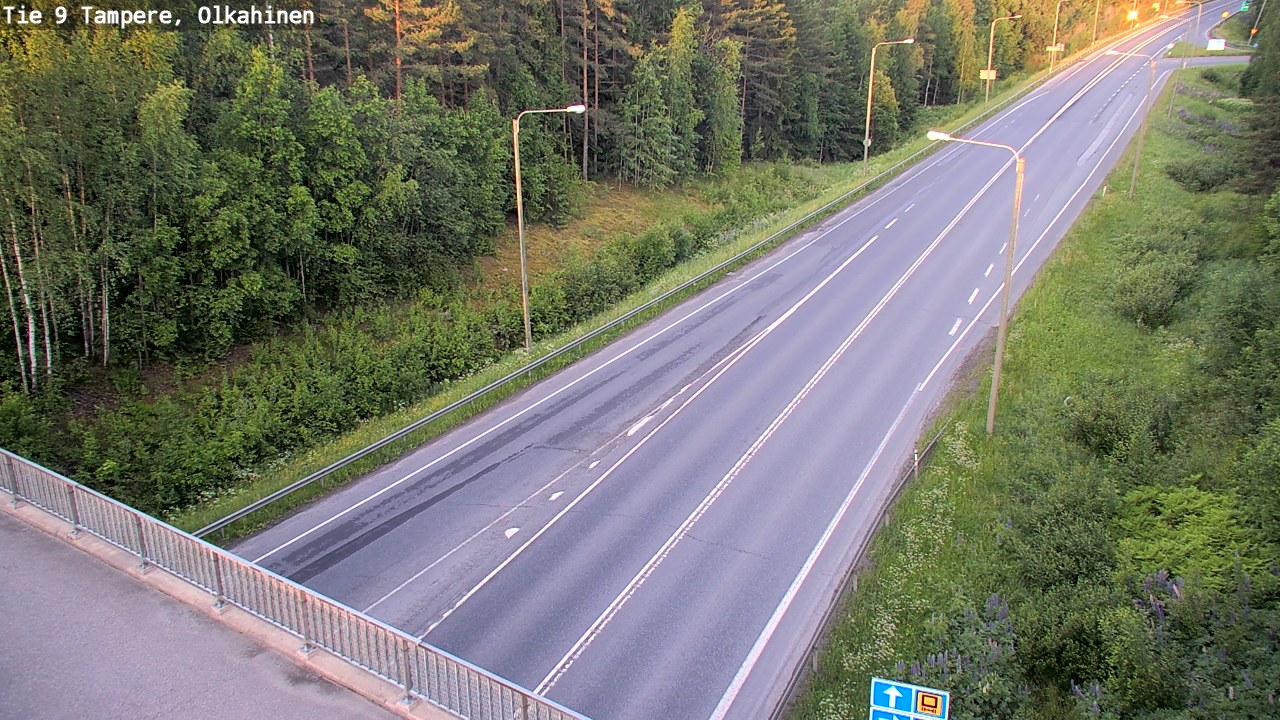Weather Camera Image Road 9 Tampere, Olkahinen, Tampere, Pirkanmaa