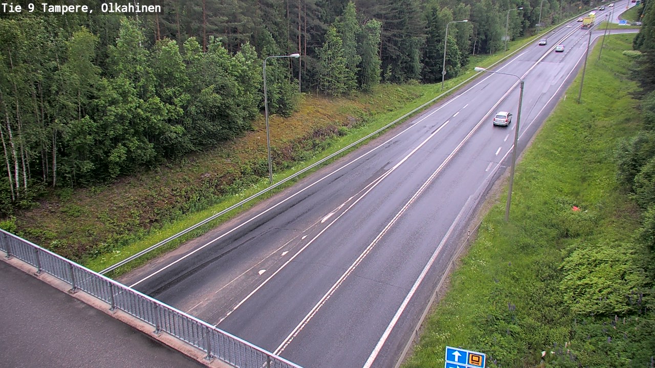 Weather Camera Image Road 9 Tampere, Olkahinen, Tampere, Pirkanmaa