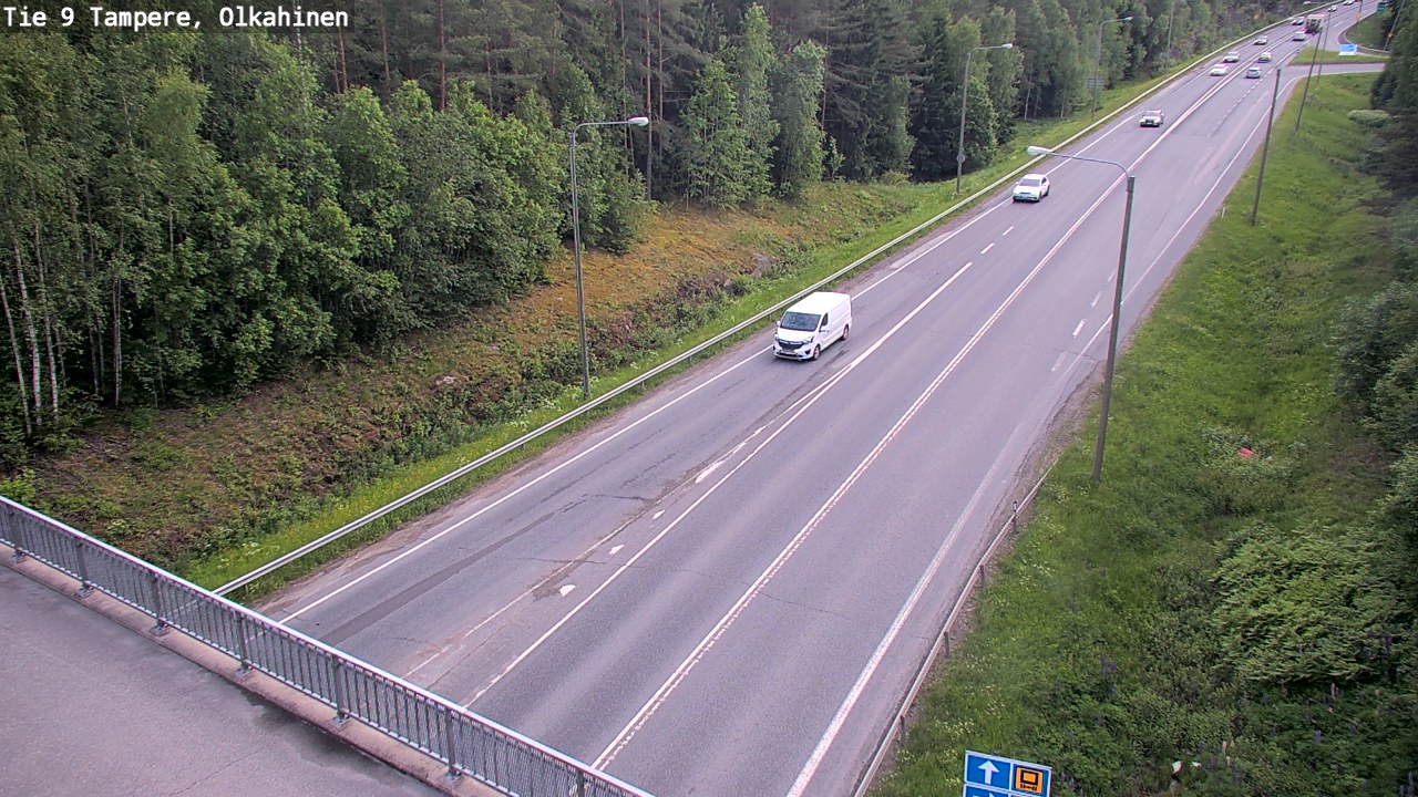 Weather Camera Image Väg 9 Tammerfors, Olkahinen, Tampere, Pirkanmaa